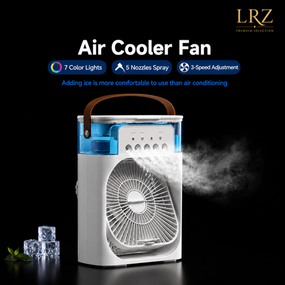 Mini Aire Acondicionado Portátil 3 en 1 con Humidificador y Luz LED